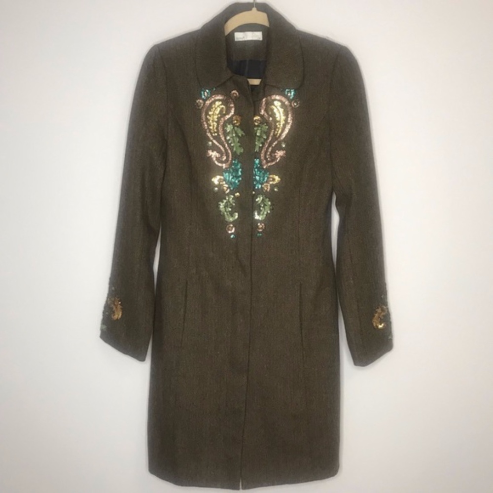 OXMO Sequin embellished coat | S